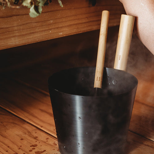 Rento Sauna Ladle Aluminum with Thermo Bamboo