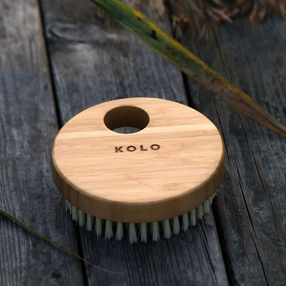KOLO Bath Brush Bambu (Sauna Bath Brush, Natural Bamboo, No Handle) KOLO