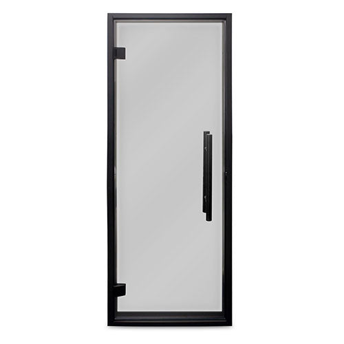 PROSAUNAS Prehung Tinted Glass Sauna Door 24 x 73 in Black Alder Frame