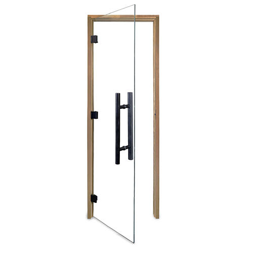 PROSAUNAS Prehung Clear Glass Sauna Door 24 x 81 in Thermo-Aspen