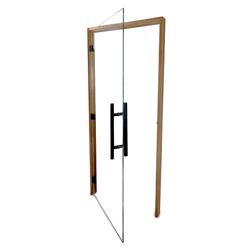 PROSAUNAS Prehung ADA Clear Glass Sauna Door 36 x 81 in Thermo-Aspen