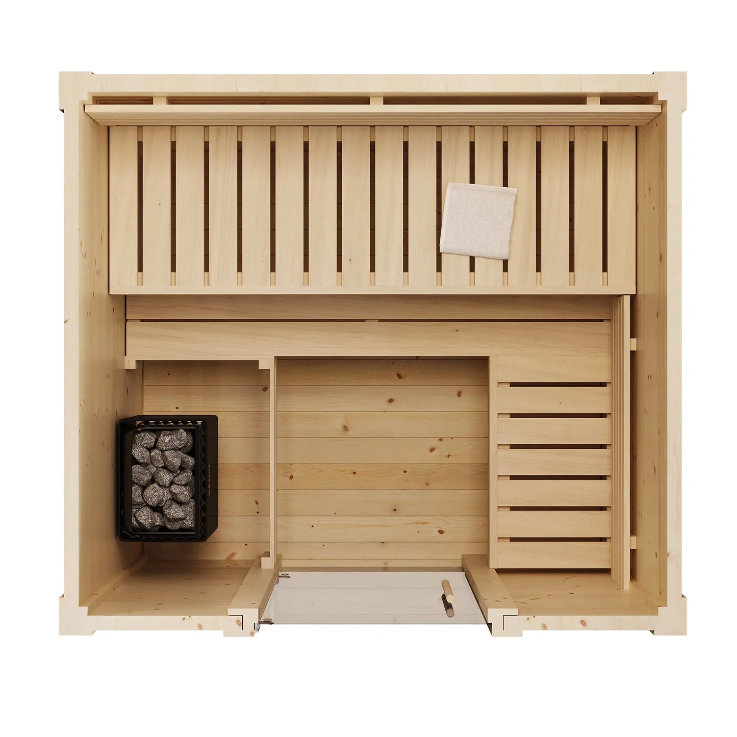 SaunaLife Model G2 (Garden-Series Outdoor Home Sauna DIY Kit w/LED Light System, Up to 4 Persons) SaunaLife