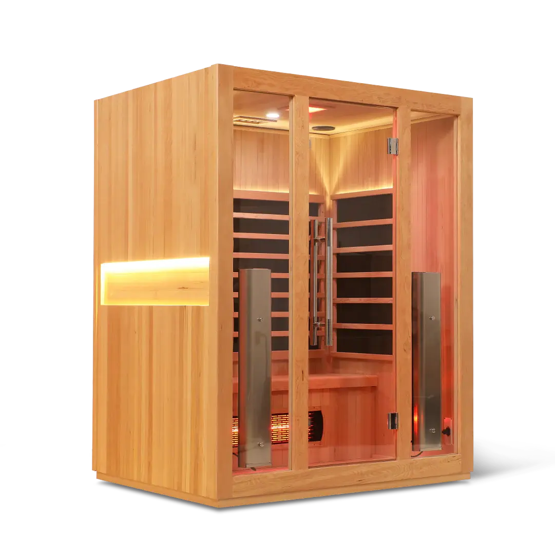 HealthSmart 3 Person Full Spectrum "Smart" WIFI Infrared Sauna HealthSmart