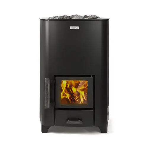 Narvi NC Black (Wood-Burning Sauna Stove, Up to 17kW) Narvi