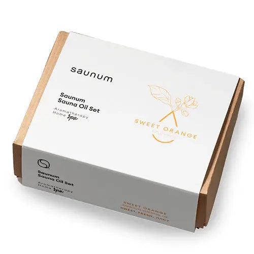 Saunum Aroma Oil Set (Sweet Orange Aroma Oil with Reservoir, 10 mL) Saunum