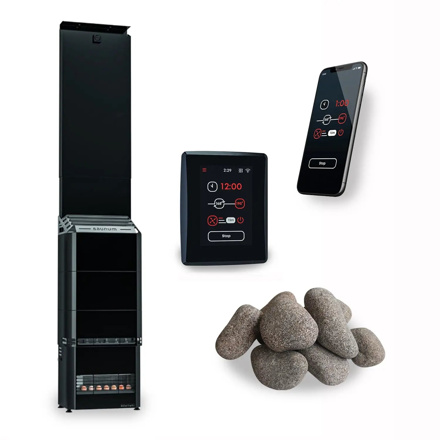 Saunum Air 7 Sauna Heater Package (Air Series, 6.4kW Sauna Heater Package) Saunum