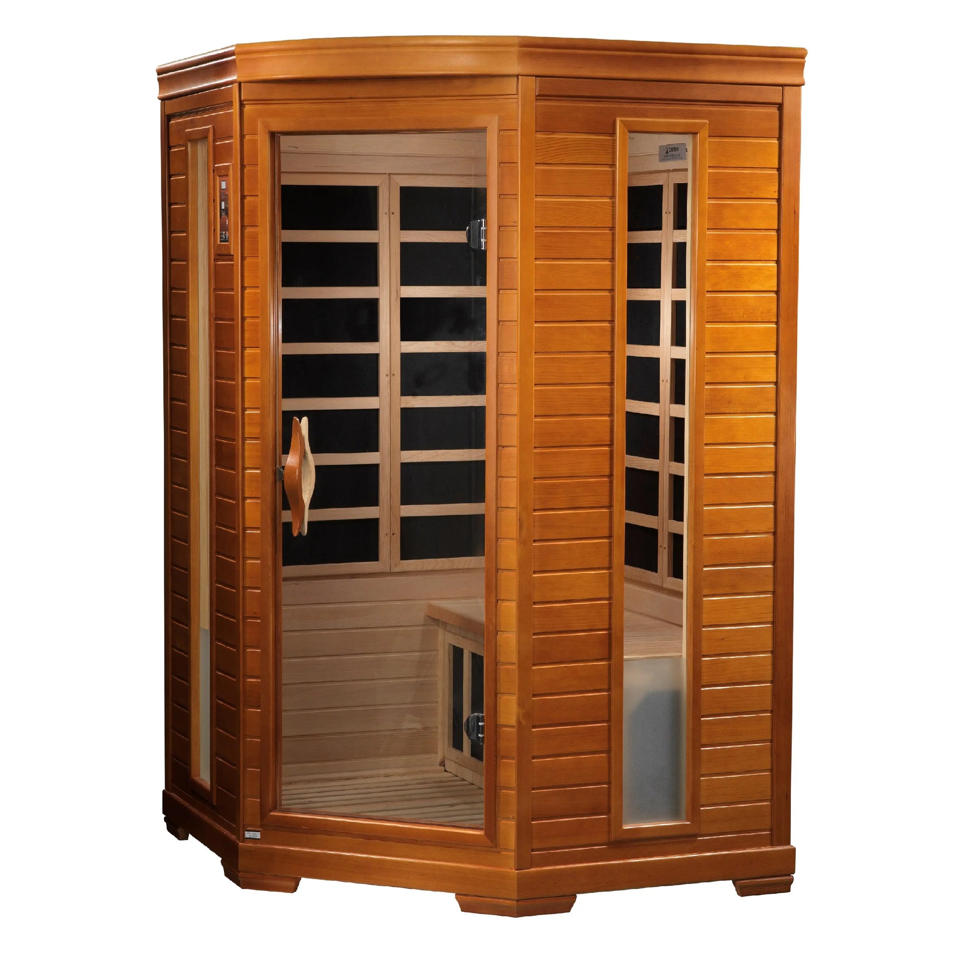 Dynamic "Heming" 2-Person Corner Low EMF FAR Infrared Sauna (DYN-6225-02) Dynamic Saunas