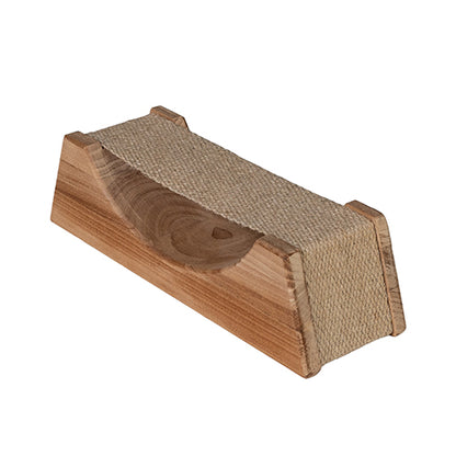 PROSAUNAS Ergo Wooden Sauna Headrest with Cloth Neck Support