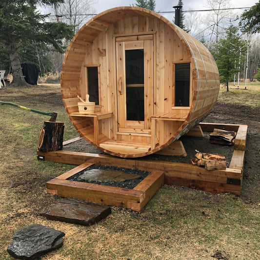 Dundalk Leisurecraft Canadian Timber Outdoor Sauna Tranquility Model