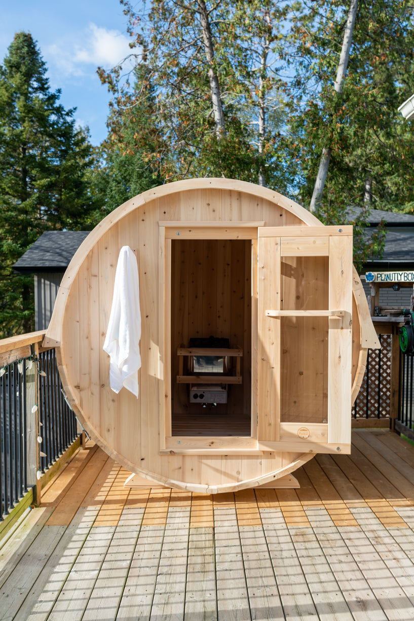 Dundalk Leisurecraft Canadian Timber Outdoor Sauna Harmony Model