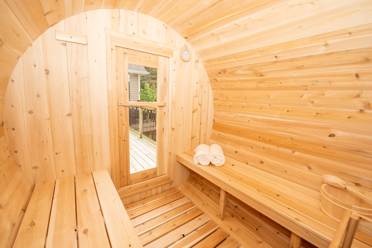 Dundalk Leisurecraft Canadian Timber Outdoor Sauna Harmony Model