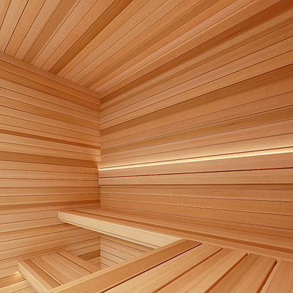 PROSAUNAS Cedar Wall Material 1/2 x 4 in VG Tongue & Groove V2E