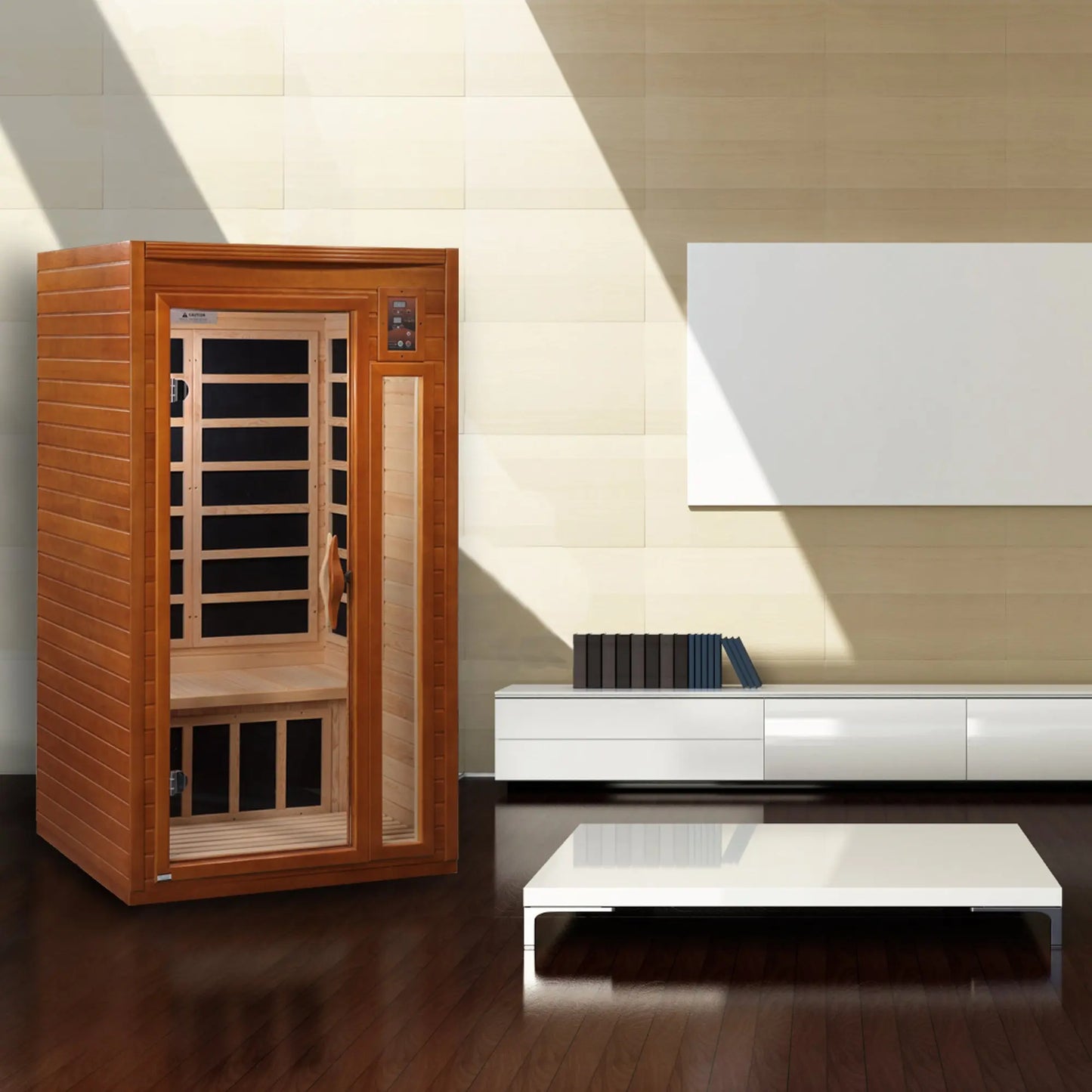 Dynamic "Barcelona" Elite 1-2-Person Ultra Low EMF FAR Infrared Sauna (DYN-6106-01 Elite) Dynamic Saunas