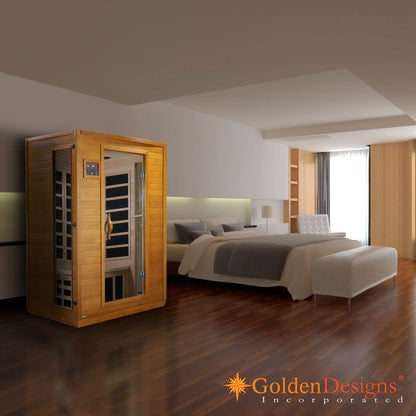 Dynamic "Versailles" Elite 2-Person Ultra Low EMF FAR Infrared Sauna (DYN-6202-03 Elite) Dynamic Saunas