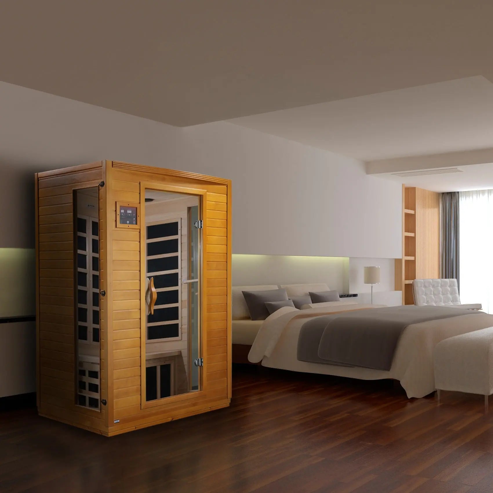 Dynamic "Versailles" Elite 2-Person Ultra Low EMF FAR Infrared Sauna (DYN-6202-03 Elite) Dynamic Saunas