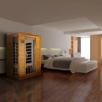Dynamic "Versailles" Elite 2-Person Ultra Low EMF FAR Infrared Sauna (DYN-6202-03 Elite) Dynamic Saunas