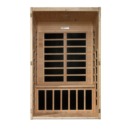 Dynamic "Santiago" 2-Person Low EMF FAR Infrared Sauna (DYN-6209-01) Dynamic Saunas