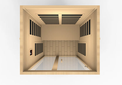 Dynamic "Santiago" 2-Person Low EMF FAR Infrared Sauna (DYN-6209-01) Dynamic Saunas