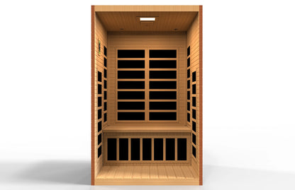Dynamic "Santiago" Elite 2-Person Ultra Low EMF FAR Infrared Sauna (DYN-6209-02 Elite) Dynamic Saunas