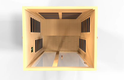 Dynamic "Santiago" Elite 2-Person Ultra Low EMF FAR Infrared Sauna (DYN-6209-02 Elite) Dynamic Saunas