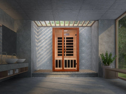 Dynamic "Santiago" Elite 2-Person Ultra Low EMF FAR Infrared Sauna (DYN-6209-02 Elite) Dynamic Saunas