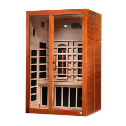 Dynamic "Santiago" 2-Person Full Spectrum Near Zero EMF FAR Infrared Sauna (DYN-6209-03 FS) Dynamic Saunas