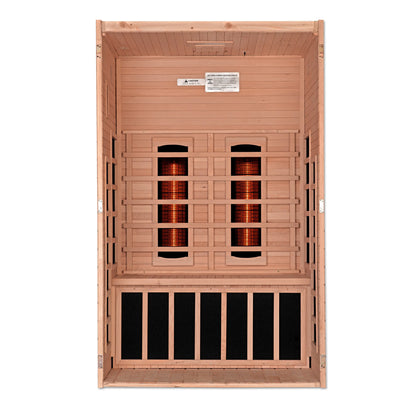 Dynamic "Santiago" 2-Person Full Spectrum Near Zero EMF FAR Infrared Sauna (DYN-6209-03 FS) Dynamic Saunas