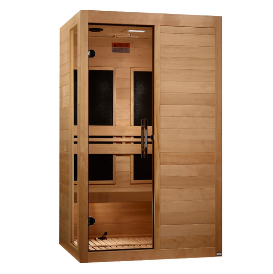 Dynamic "Lucca" Elite 2-Person Ultra Low EMF FAR Infrared Sauna (DYN-6215-05 Elite) Dynamic Saunas