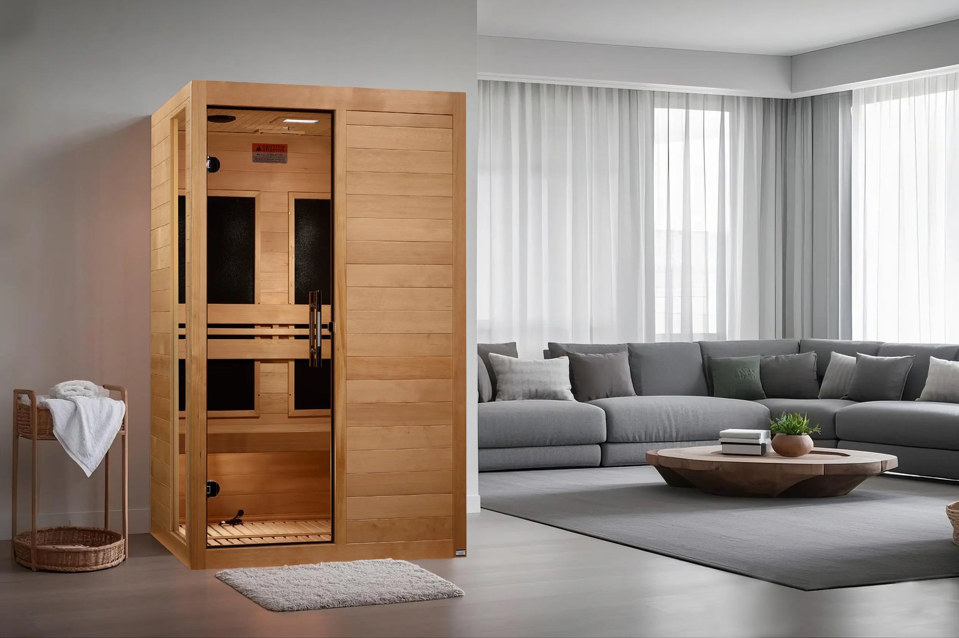 Dynamic "Lucca" 2-Person Low EMF FAR Infrared Sauna (DYN-6215-05) Dynamic Saunas