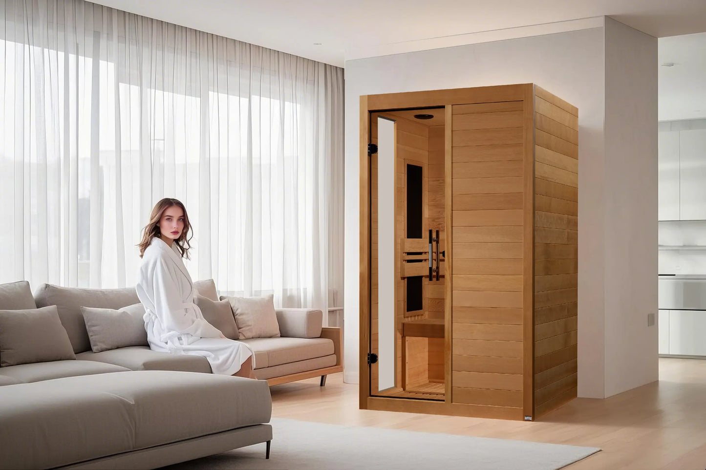 Dynamic "Lucca" Elite 2-Person Ultra Low EMF FAR Infrared Sauna (DYN-6215-05 Elite) Dynamic Saunas