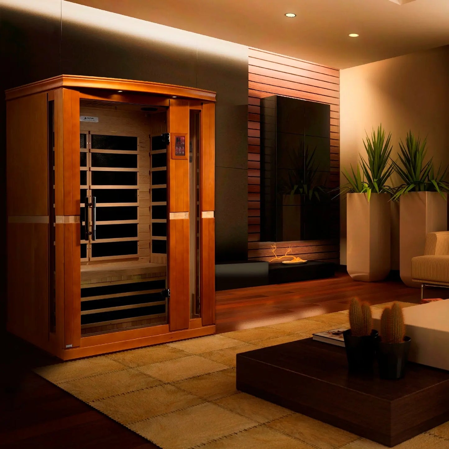 Dynamic "Vittoria" Elite 2-Person Ultra Low EMF (Between 3-5MG) FAR Infrared Sauna (DYN-6220-01 Elite) Dynamic Saunas