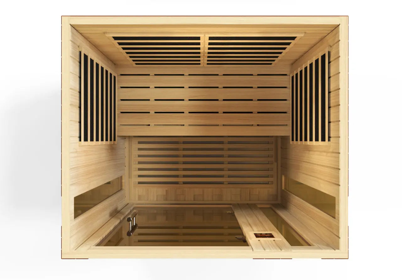 Dynamic "Vittoria" Elite 2-Person Ultra Low EMF (Between 3-5MG) FAR Infrared Sauna (DYN-6220-01 Elite) Dynamic Saunas