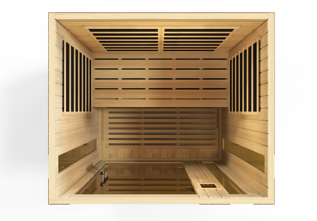 Dynamic "Vittoria" Elite 2-Person Ultra Low EMF (Between 3-5MG) FAR Infrared Sauna (DYN-6220-01 Elite) Dynamic Saunas