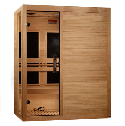 Dynamic "Toscana" Elite 3-Person Ultra Low EMF FAR Infrared Sauna (DYN-6315-05 Elite) Dynamic Saunas