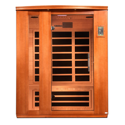 Dynamic "Lugano" Elite 3-person Ultra Low EMF FAR Infrared Sauna (DYN-6336-02 Elite) Dynamic Saunas