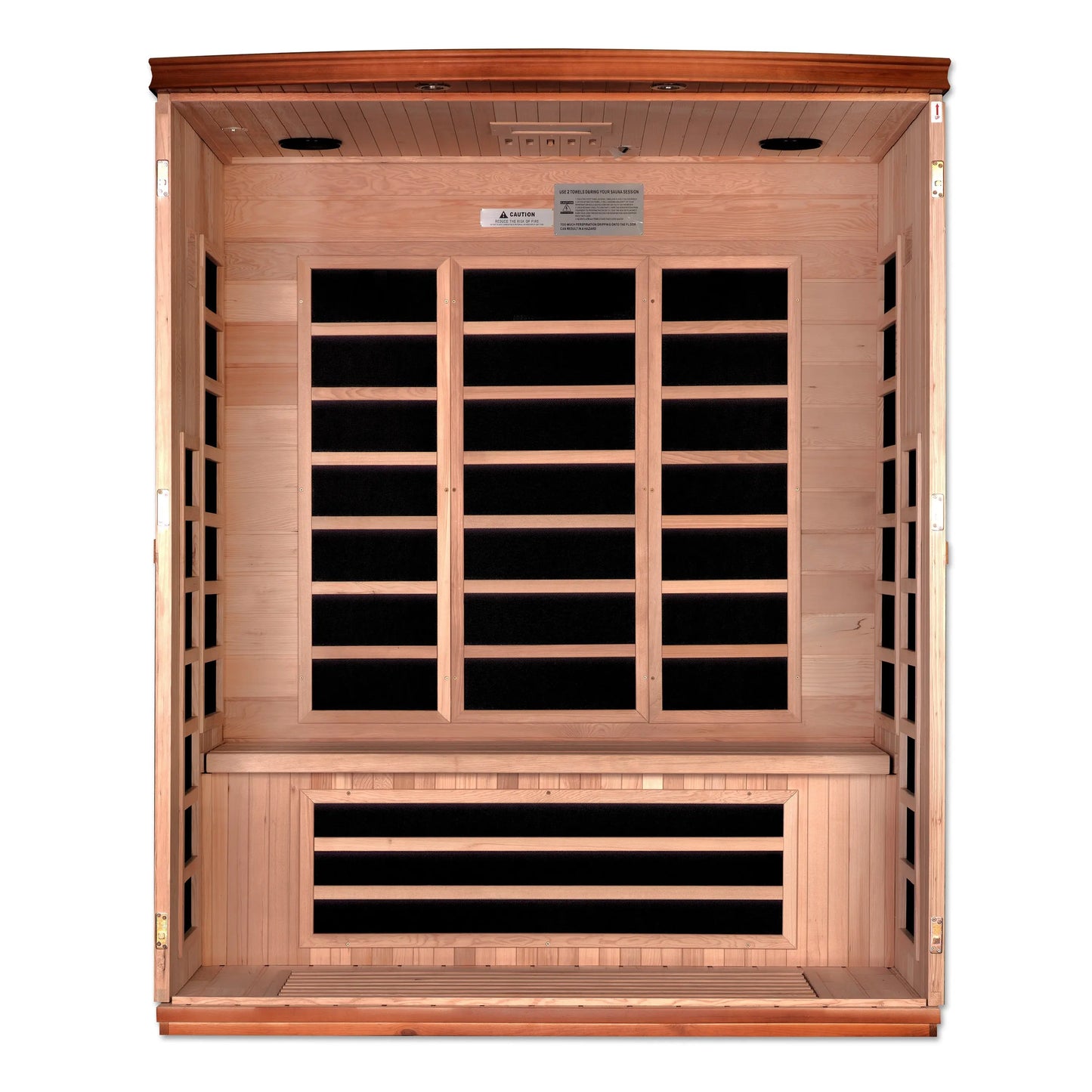 Dynamic "Lugano" 3-Person Low EMF FAR Infrared Sauna (DYN-6336-02) Dynamic Saunas