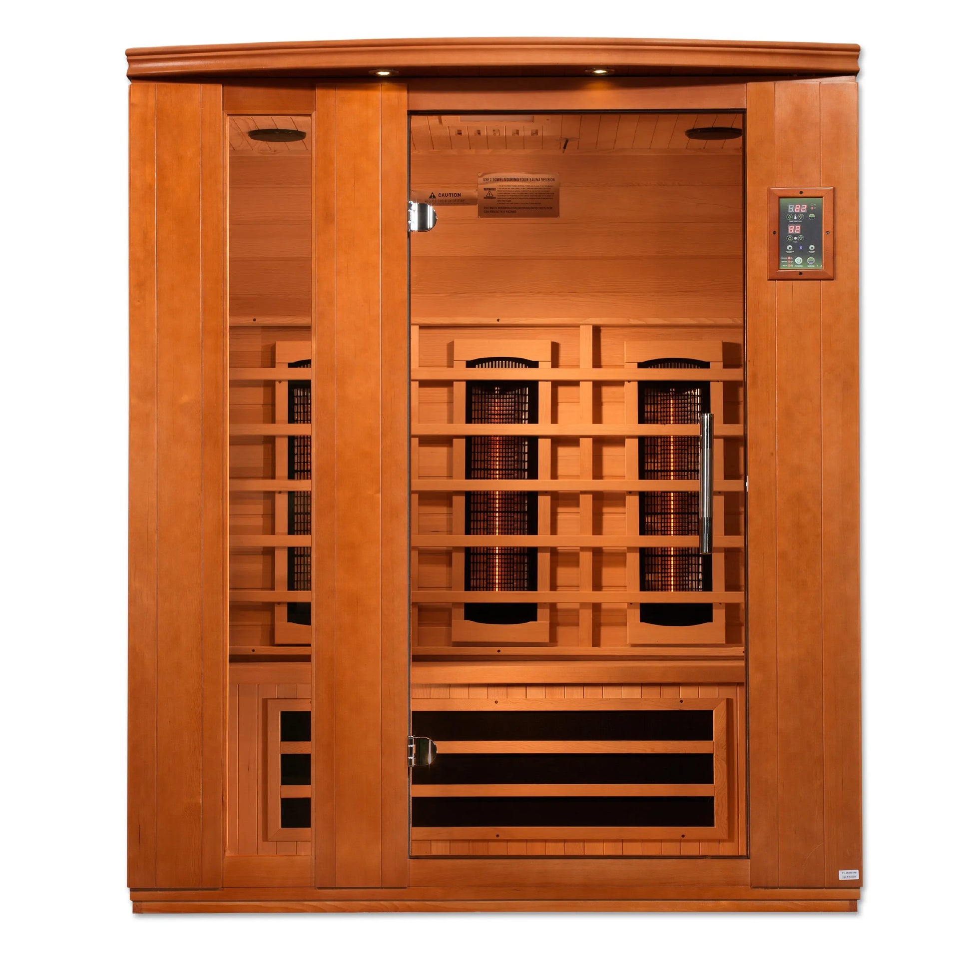 Dynamic "Lugano" 3-Person Full Spectrum Near Zero EMF FAR Infrared Sauna (DYN-6336-03 FS) Dynamic Saunas