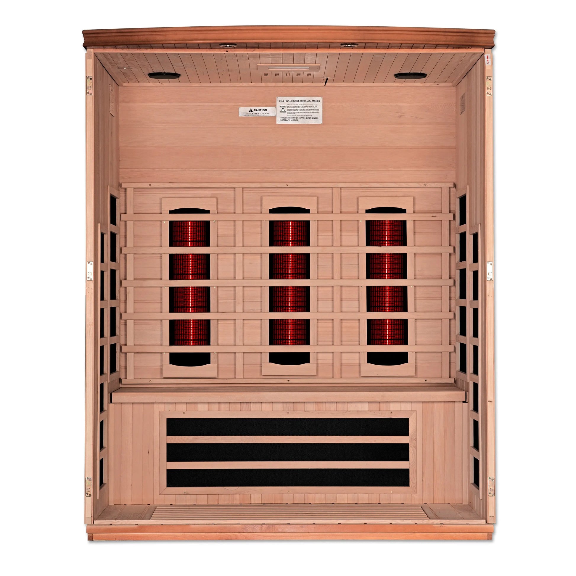 Dynamic "Lugano" 3-Person Full Spectrum Near Zero EMF FAR Infrared Sauna (DYN-6336-03 FS) Dynamic Saunas
