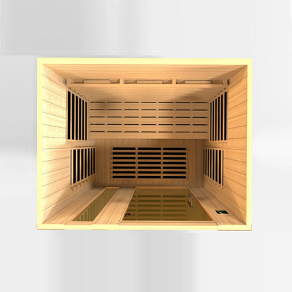 Dynamic "Lugano" 3-Person Full Spectrum Near Zero EMF FAR Infrared Sauna (DYN-6336-03 FS) Dynamic Saunas