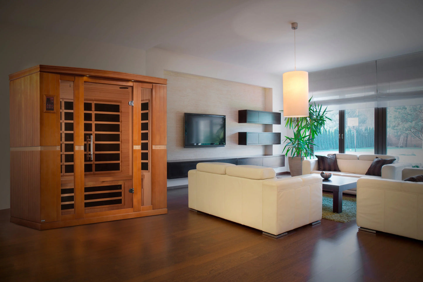 Dynamic "Bergamo" Elite 4-Person Ultra Low EMF FAR Infrared Sauna (DYN-6440-01 Elite) Dynamic Saunas