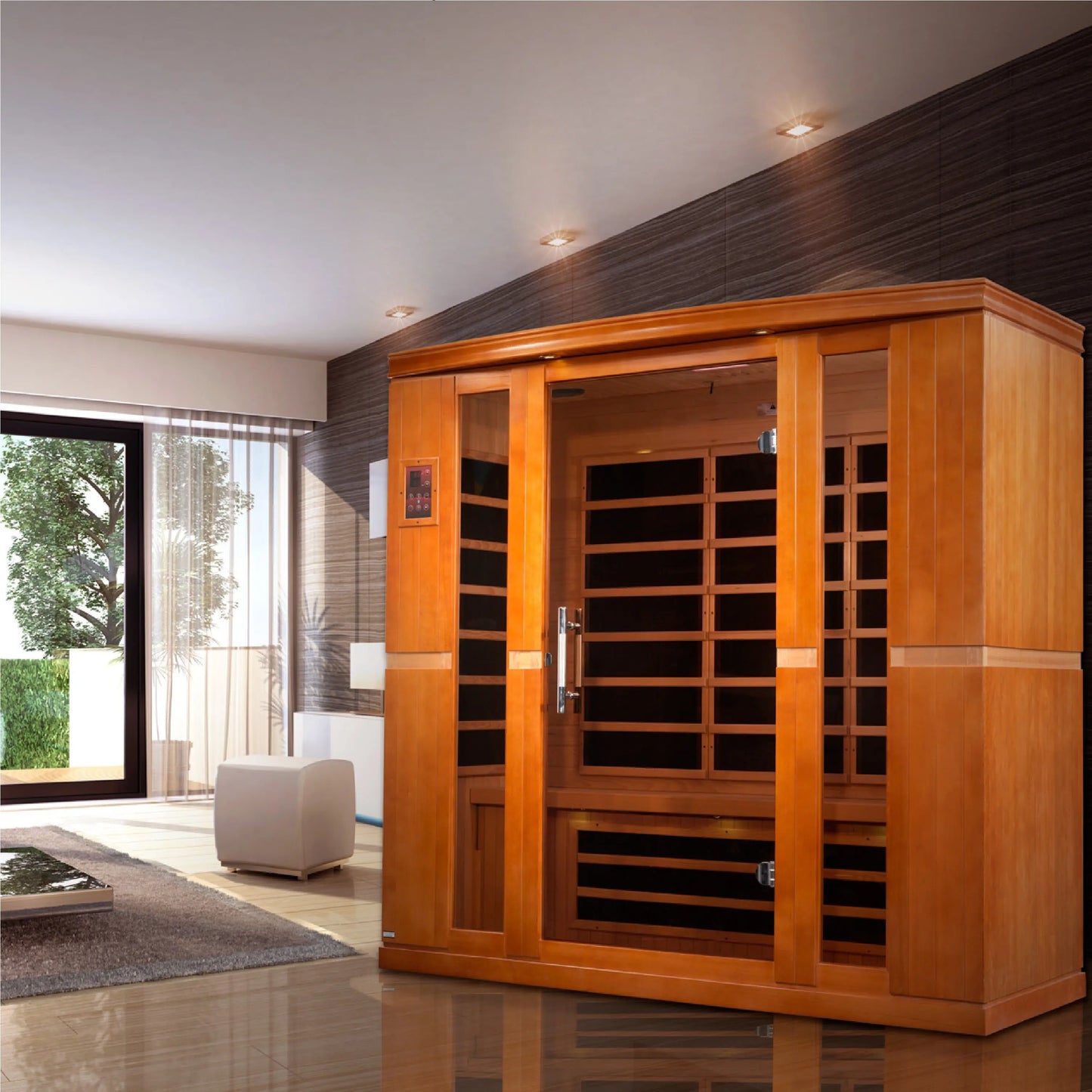 Dynamic "Bergamo" 4-Person Low EMF FAR Infrared Sauna (DYN-6440-01) Dynamic Saunas