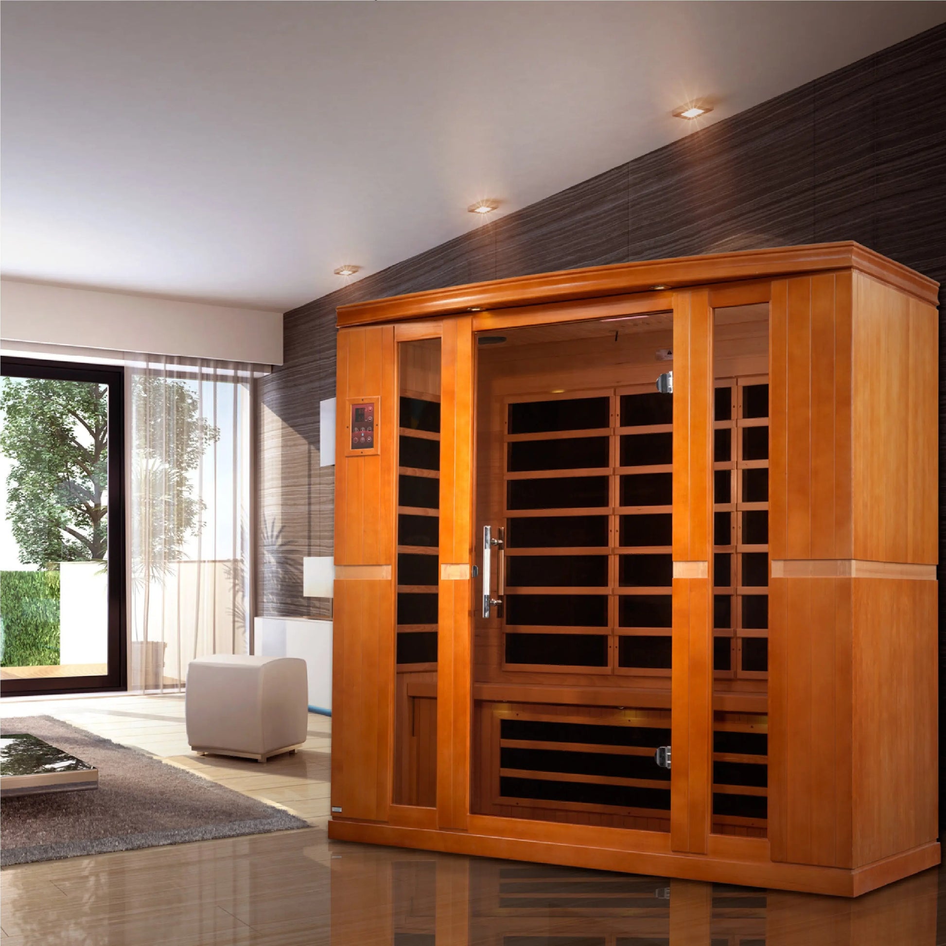 Dynamic "Bergamo" 4-Person Low EMF FAR Infrared Sauna (DYN-6440-01) Dynamic Saunas