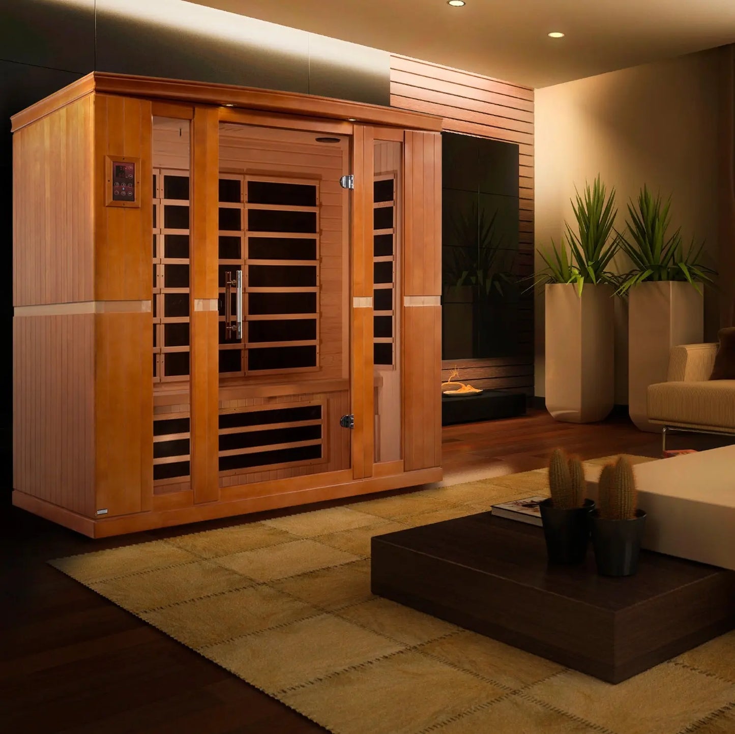 Dynamic "Bergamo" Elite 4-Person Ultra Low EMF FAR Infrared Sauna (DYN-6440-01 Elite) Dynamic Saunas