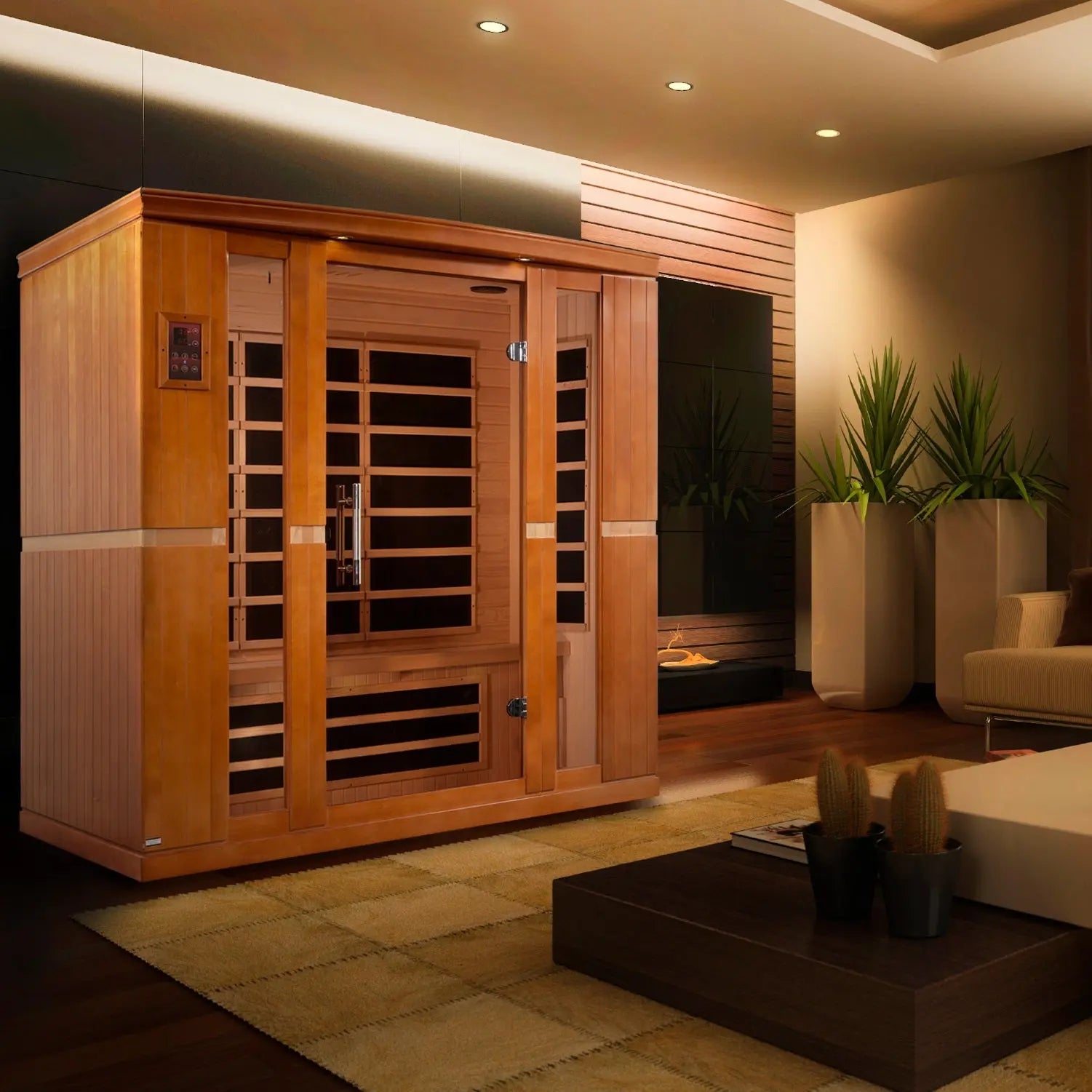 Dynamic "Bergamo" Elite 4-Person Ultra Low EMF FAR Infrared Sauna (DYN-6440-01 Elite) Dynamic Saunas