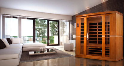 Dynamic "Bergamo" Elite 4-Person Ultra Low EMF FAR Infrared Sauna (DYN-6440-01 Elite) Dynamic Saunas