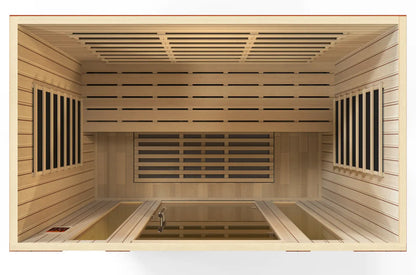 Dynamic "Bergamo" Elite 4-Person Ultra Low EMF FAR Infrared Sauna (DYN-6440-01 Elite) Dynamic Saunas