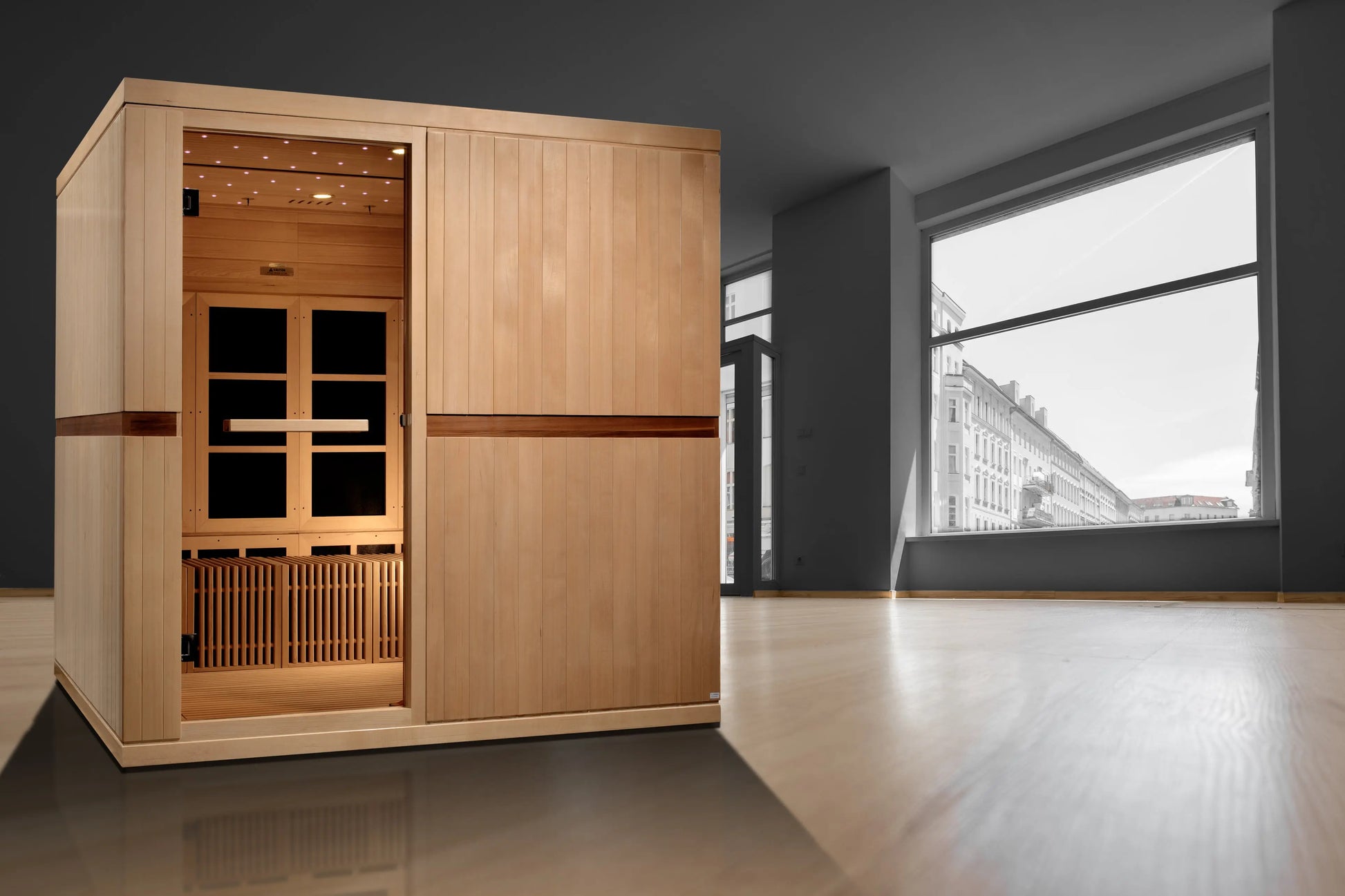 Golden Designs "Catalonia" 8-Person PureTech™ Near Zero EMF FAR Infrared Sauna (GDI 6880-02) Golden Designs Inc (NA)