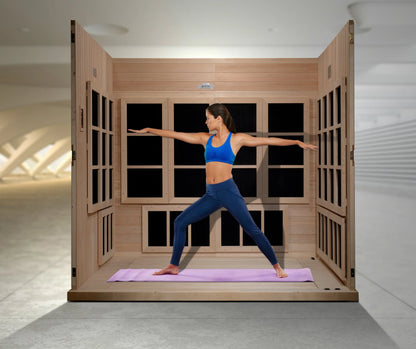 Golden Designs "Catalonia" 8-Person PureTech™ Near Zero EMF FAR Infrared Sauna (GDI 6880-02) Golden Designs Inc (NA)