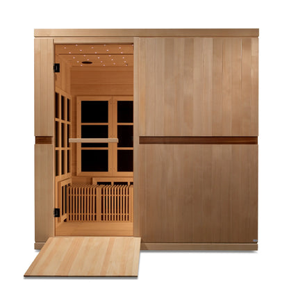 Golden Designs "Catalonia" 8-Person PureTech™ Near Zero EMF FAR Infrared Sauna (GDI 6880-02) Golden Designs Inc (NA)