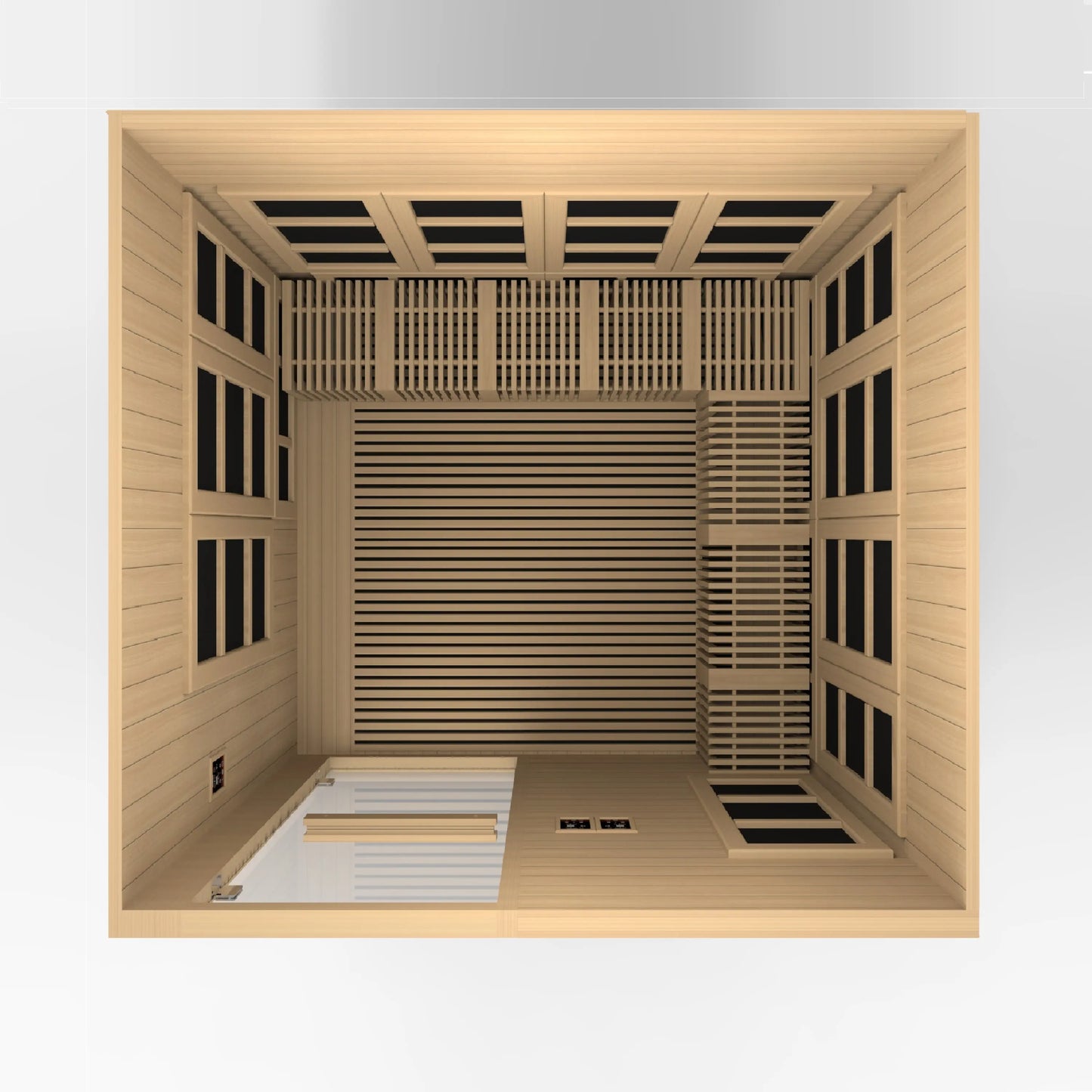 Golden Designs "Catalonia" 8-Person PureTech™ Near Zero EMF FAR Infrared Sauna (GDI 6880-02) Golden Designs Inc (NA)